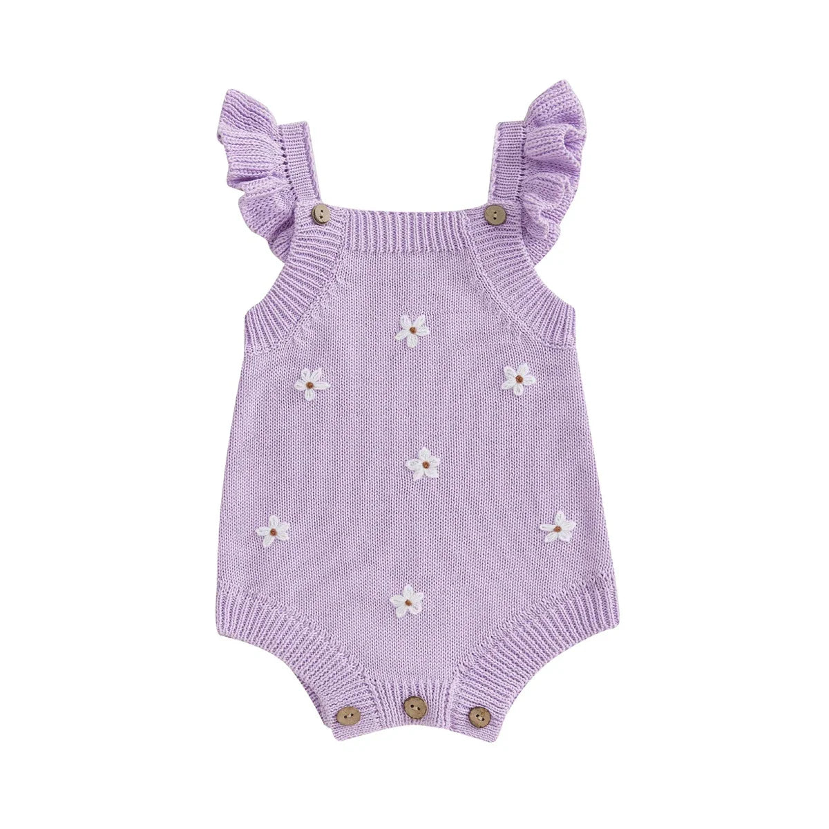 Daisy Knit Ruffle Romper - Betina Baby & Kids