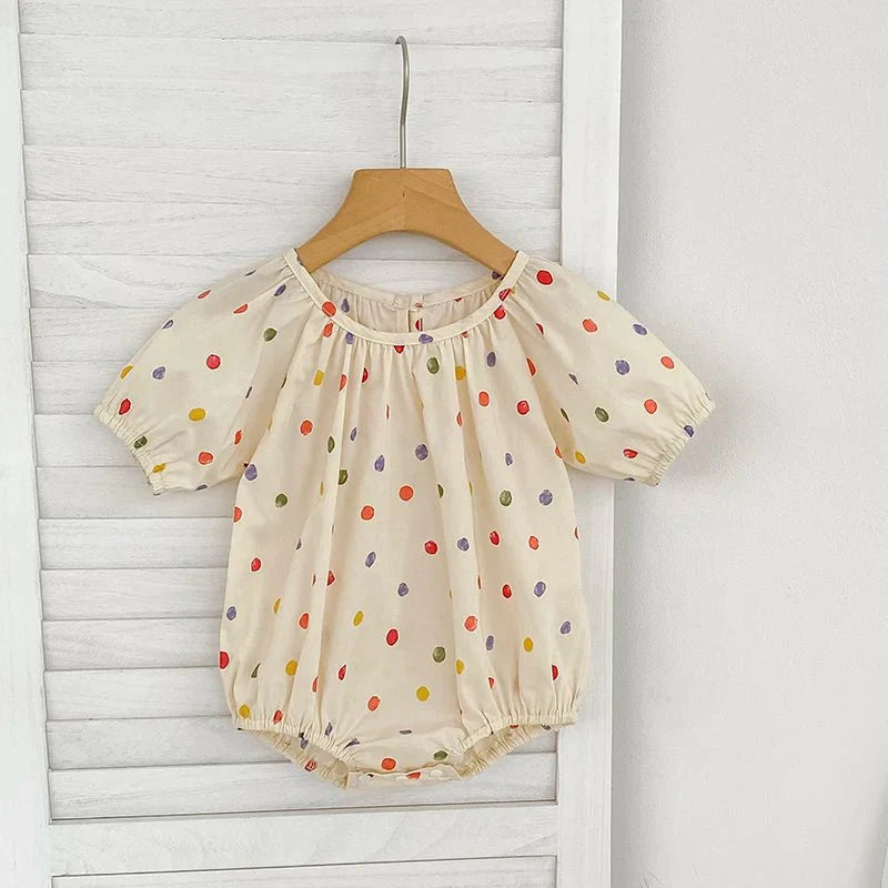 Rainbow Dot Classic Romper - Betina Baby & Kids