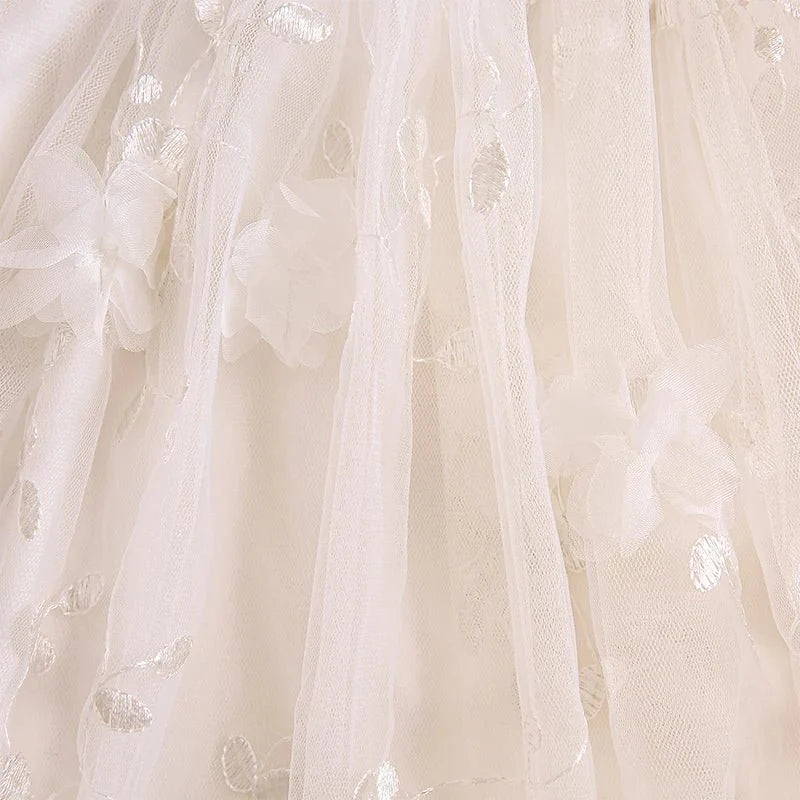 3D Floral Princess Tulle Dress - Betina Baby & Kids