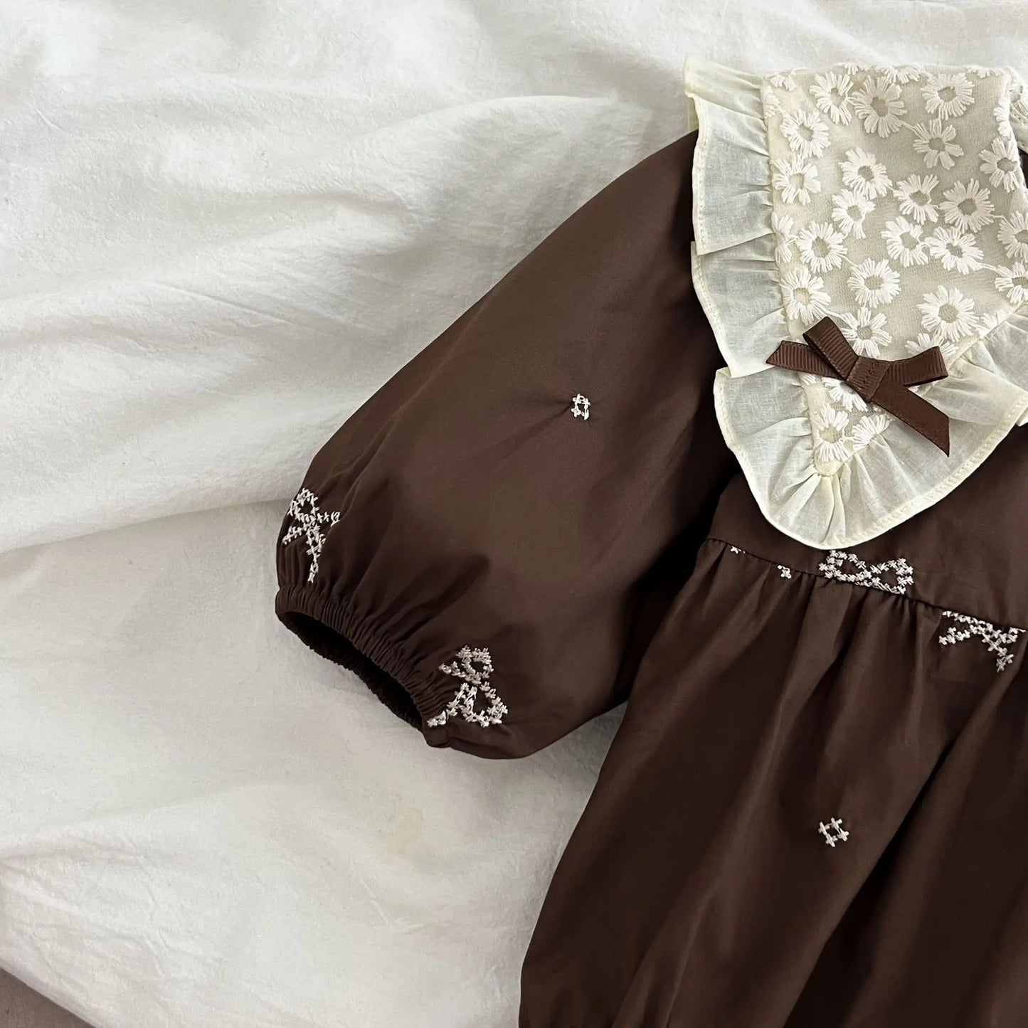 Vintage Lace Collar Baby Dress