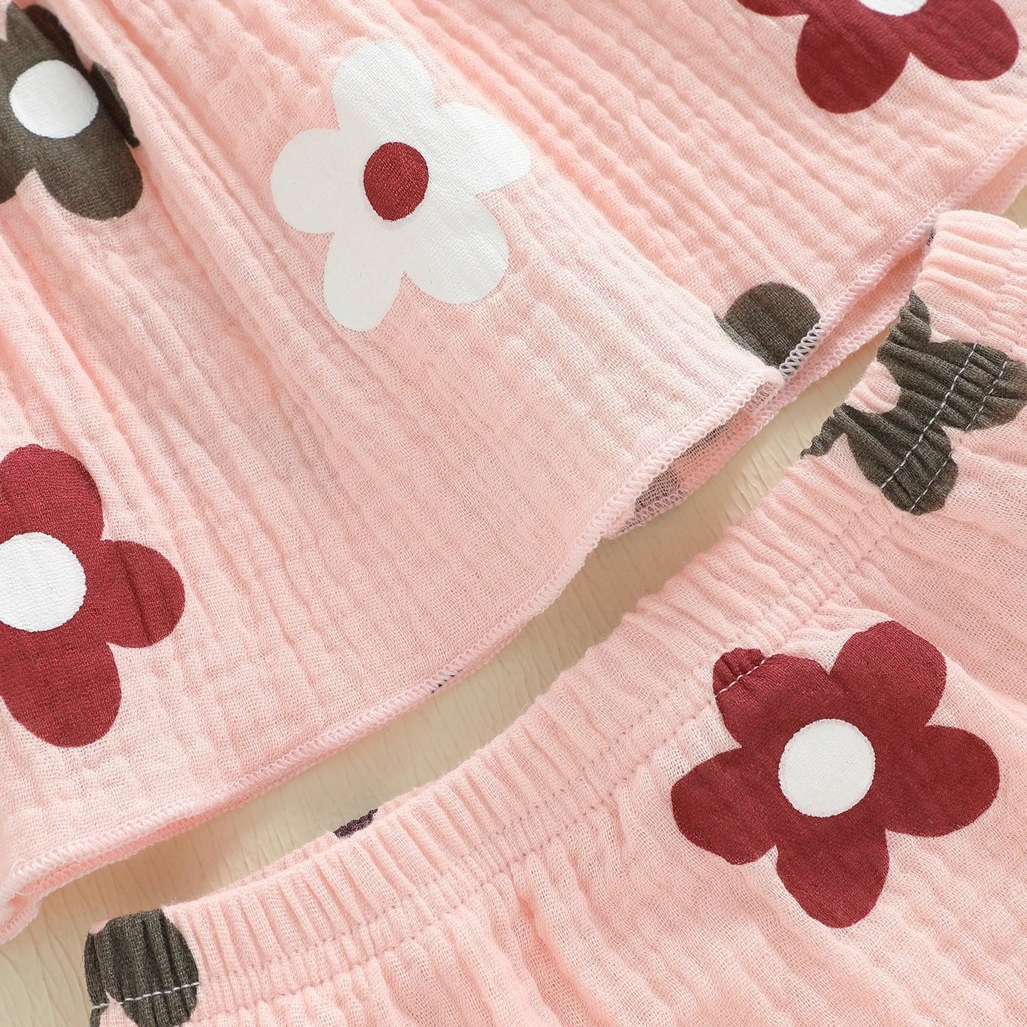 Floral Ruffle Baby Set
