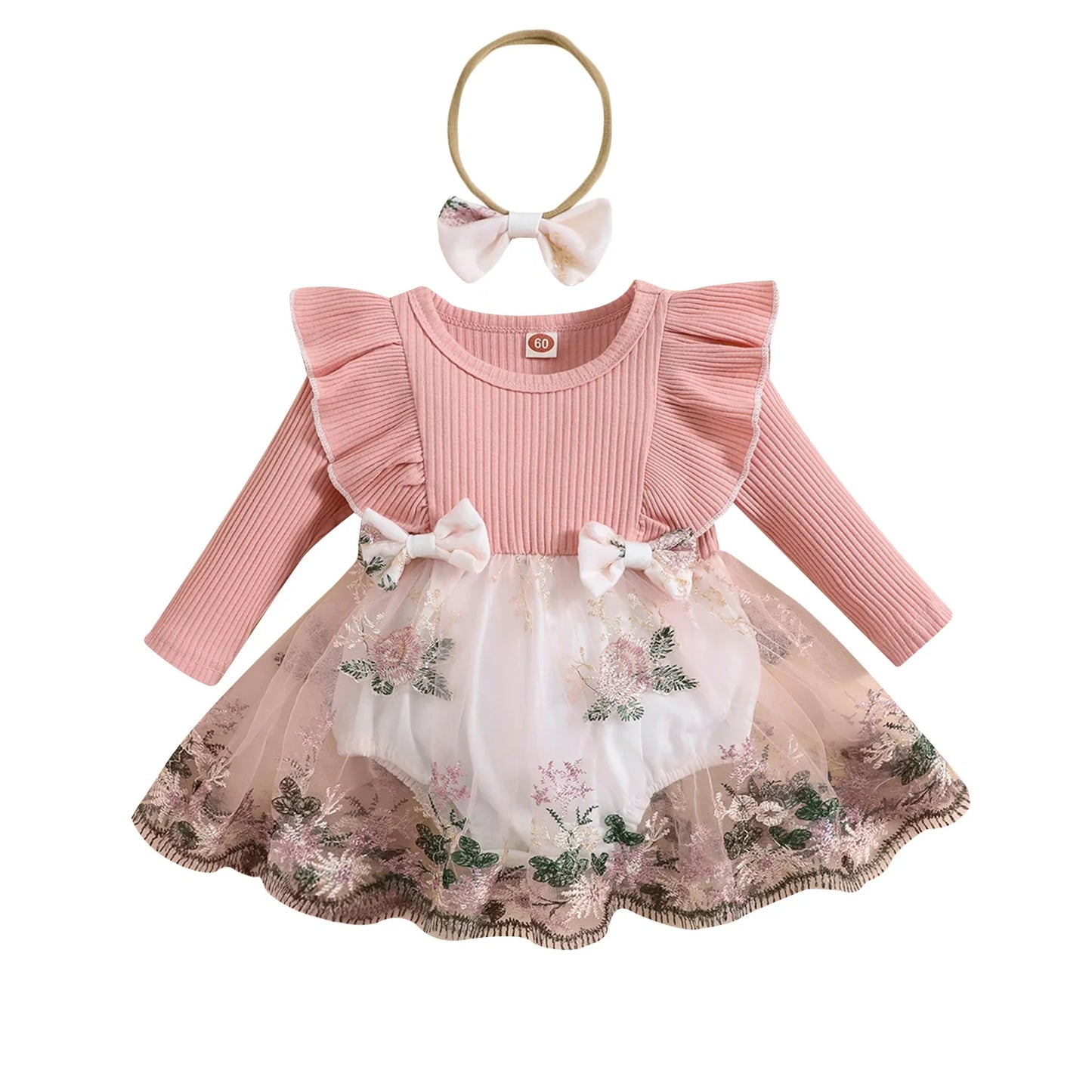 Floral Princess Baby Romper Dress