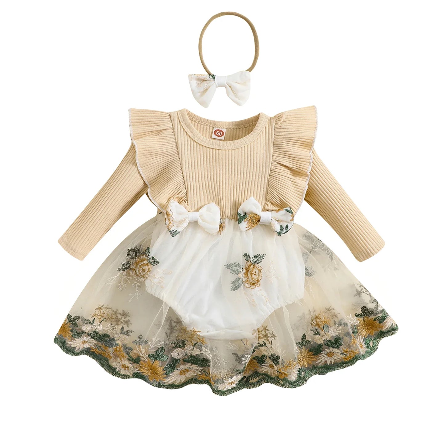Floral Princess Baby Romper Dress