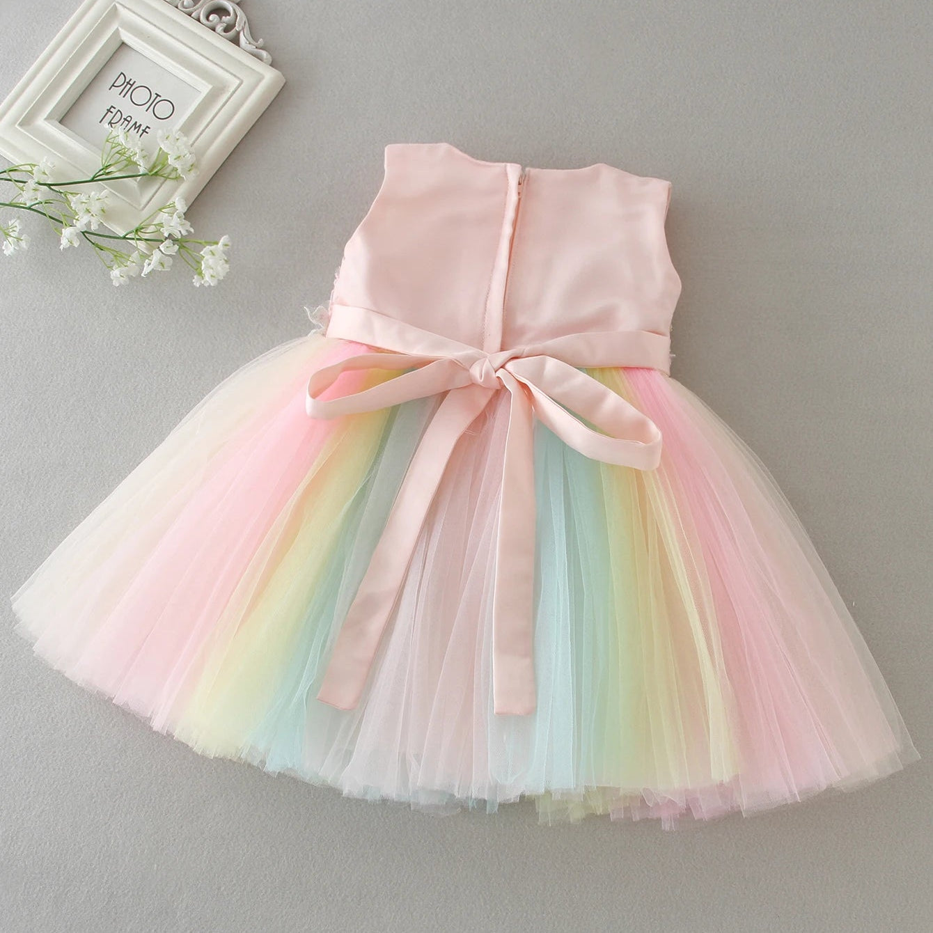 Rainbow Tulle Dress