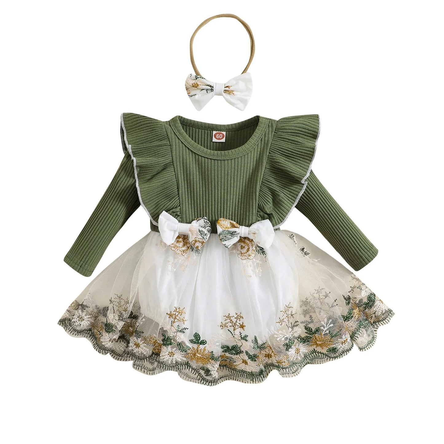 Floral Princess Baby Romper Dress