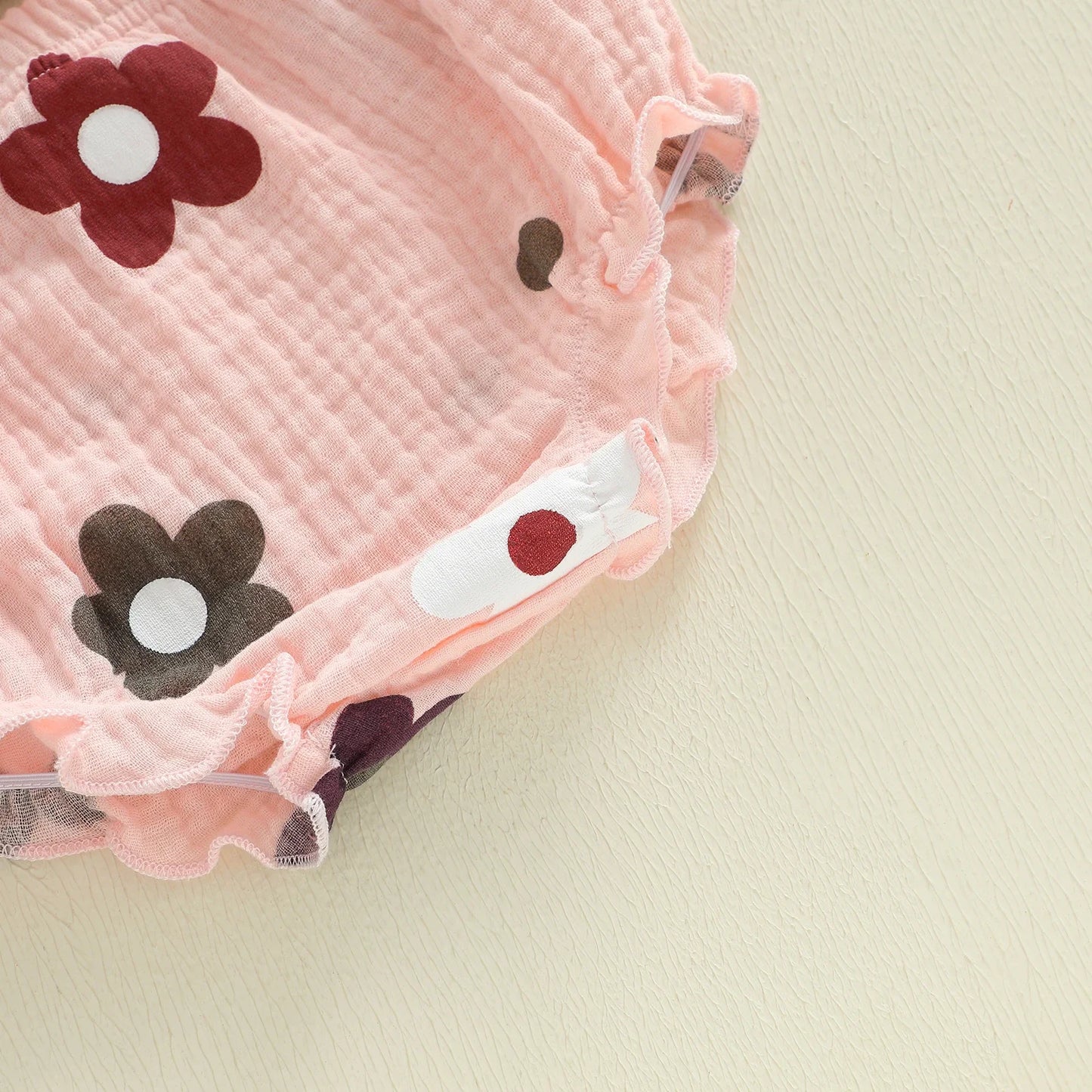 Floral Ruffle Baby Set