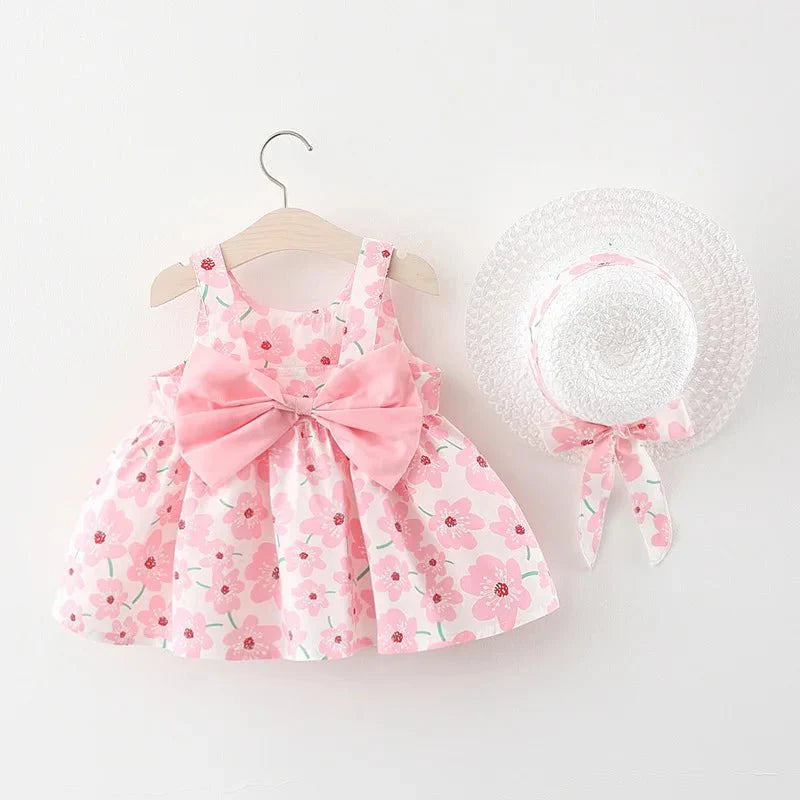 Blossom Bow Dress with Hat - Betina Baby & Kids