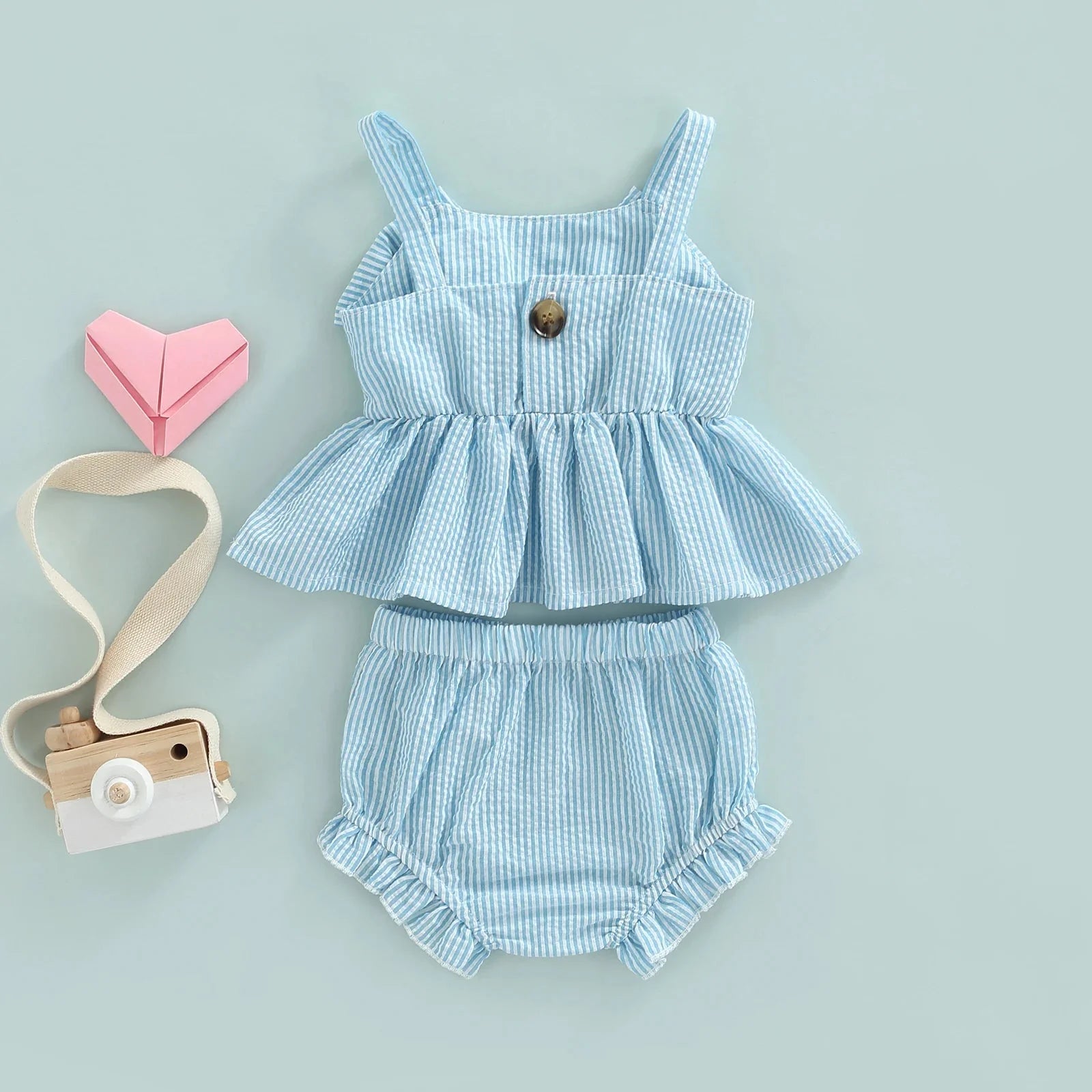 Blue Bow Summer Set - Betina Baby & Kids