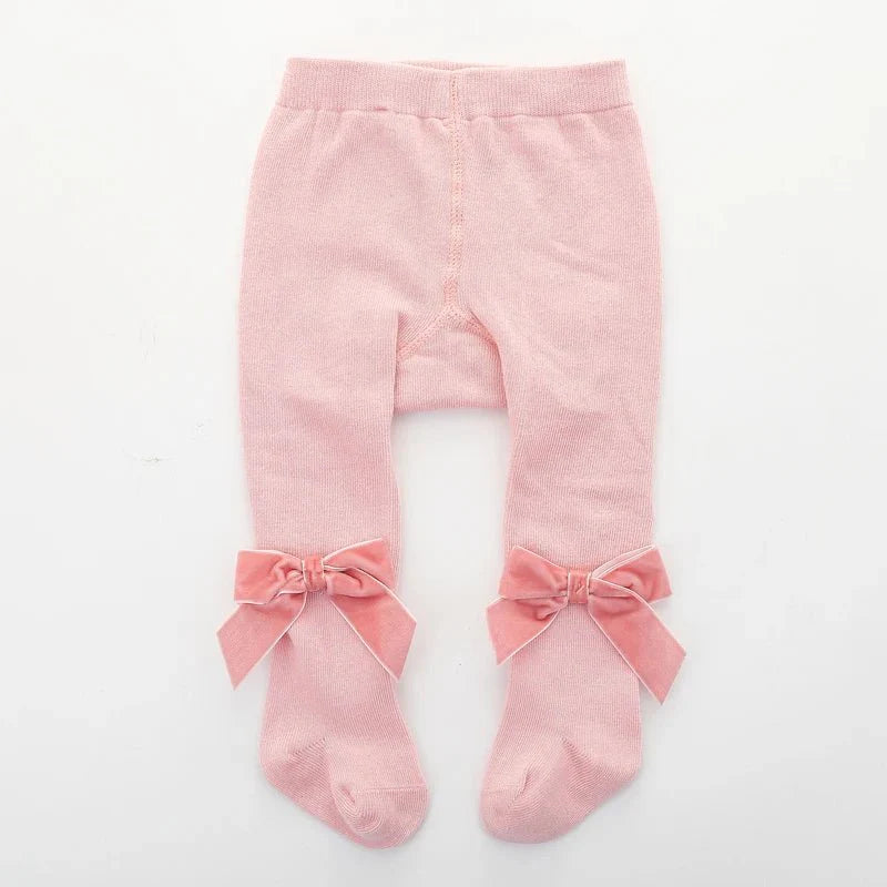 Bow Detail Baby Tights - Betina Baby & Kids