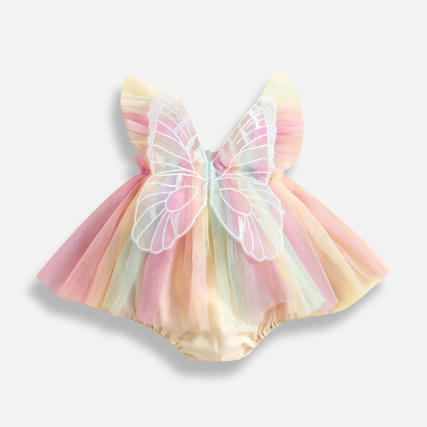 Butterfly Tulle Romper Dress - Betina Baby & Kids