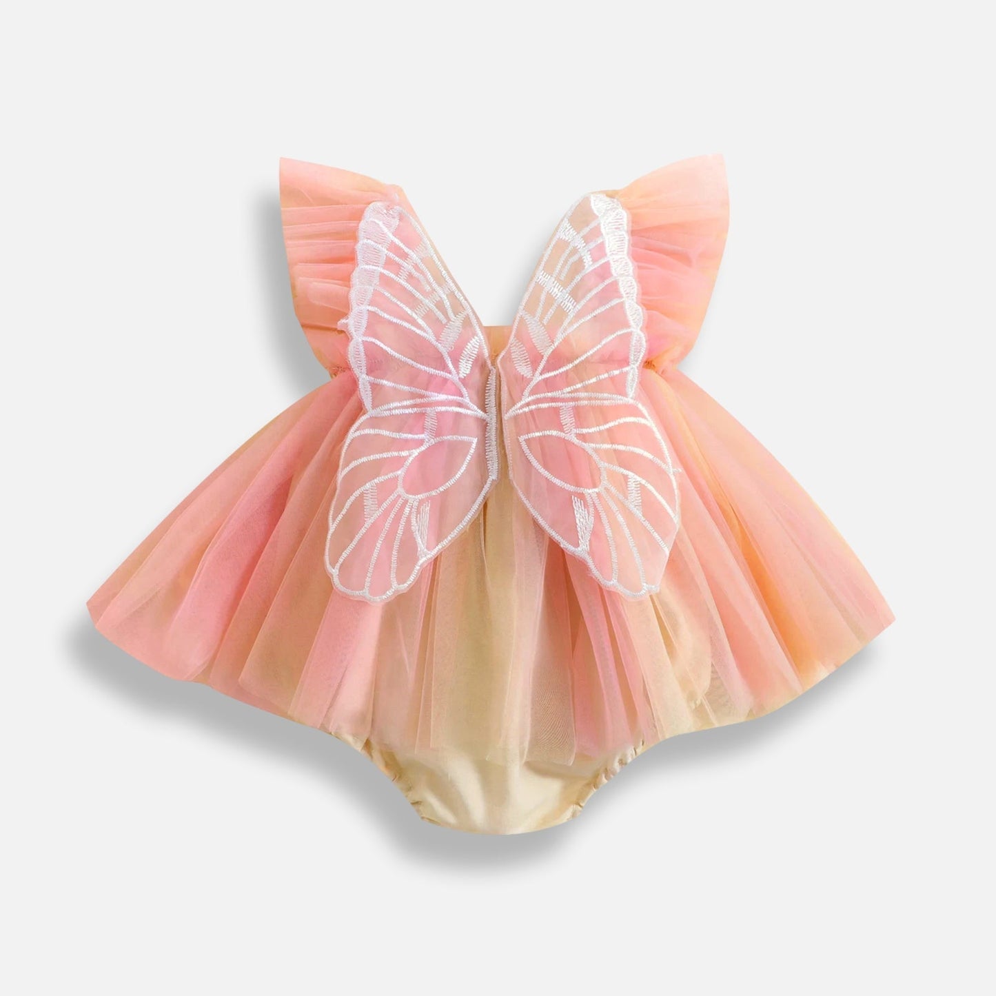 Butterfly Tulle Romper Dress - Betina Baby & Kids