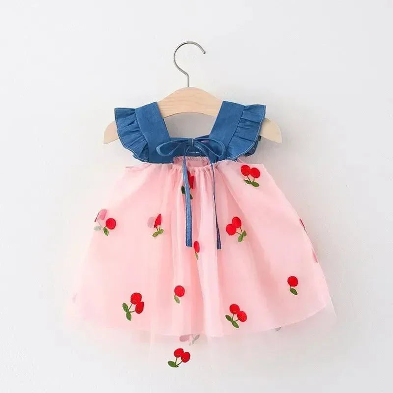 Cherry Ruffle Dress - Betina Baby & Kids