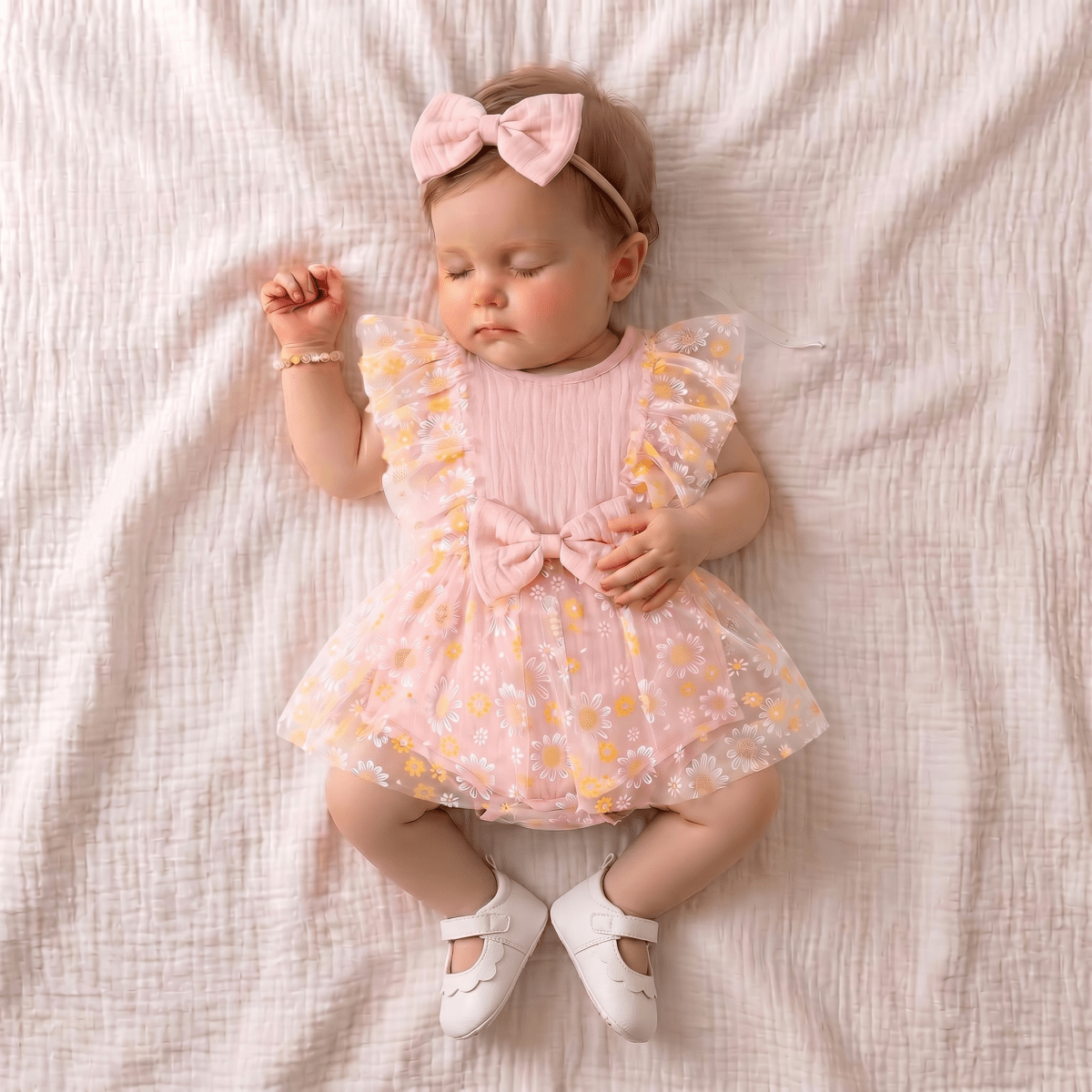 Daisy Bow Dress with Headband - Betina Baby & Kids