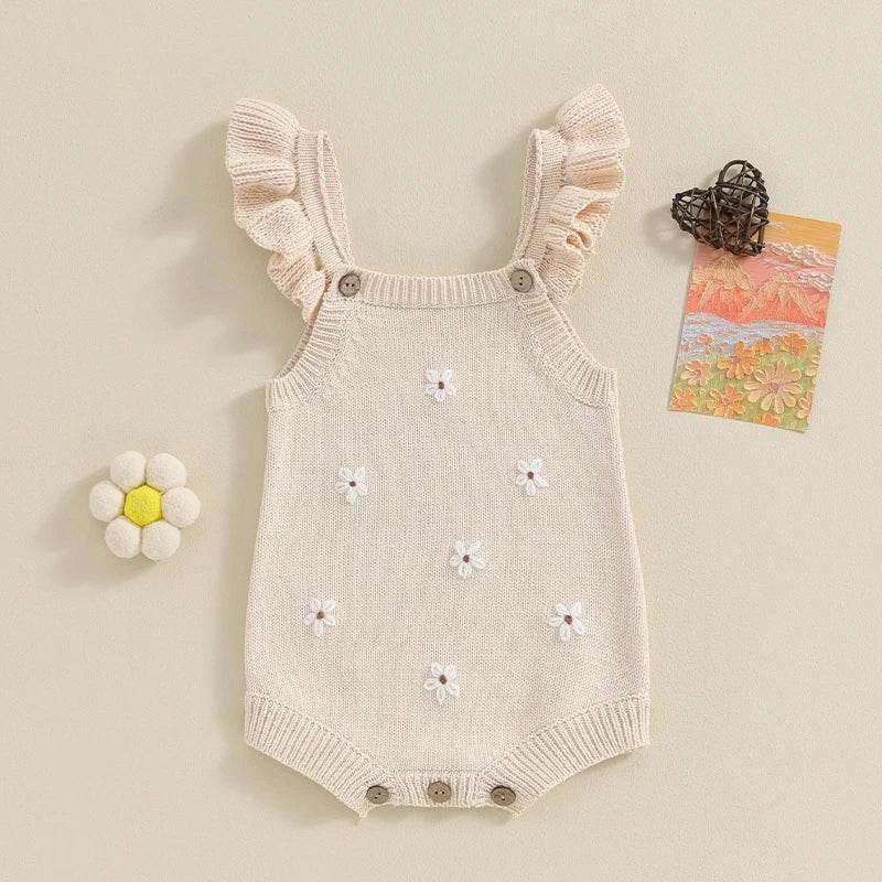 Daisy Knit Ruffle Romper - Betina Baby & Kids