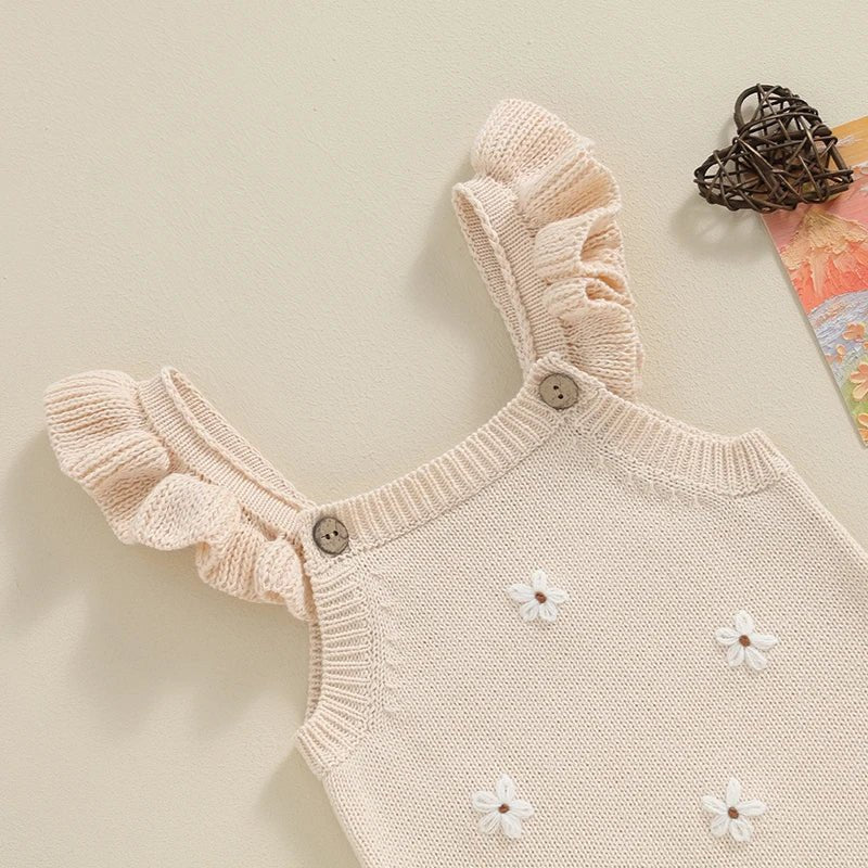 Daisy Knit Ruffle Romper - Betina Baby & Kids
