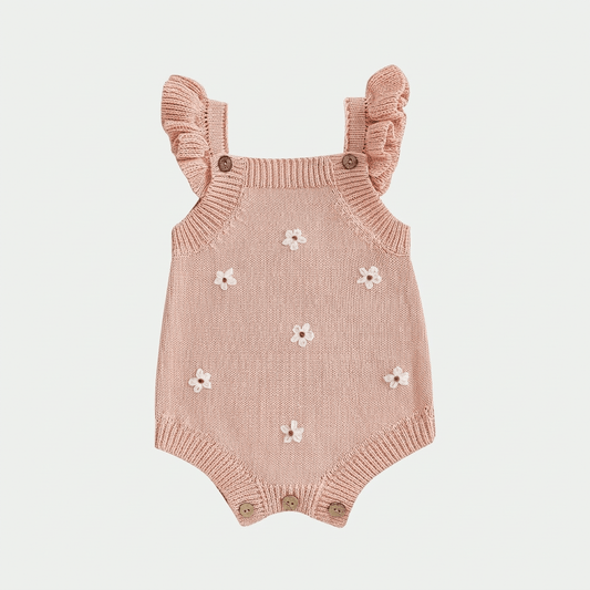 Daisy Knit Ruffle Romper - Betina Baby & Kids