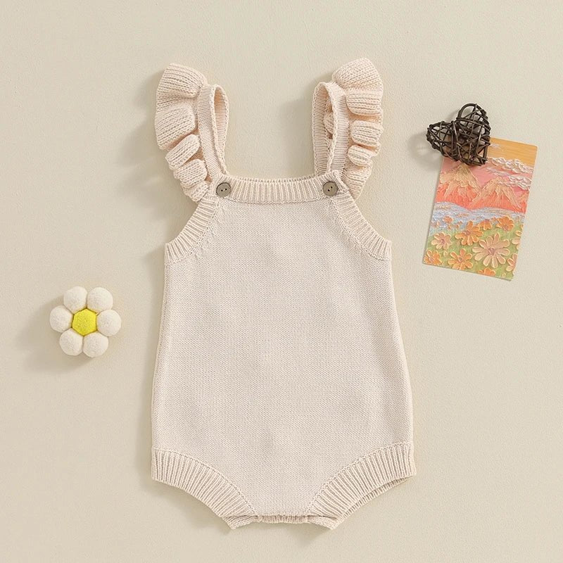 Daisy Knit Ruffle Romper - Betina Baby & Kids