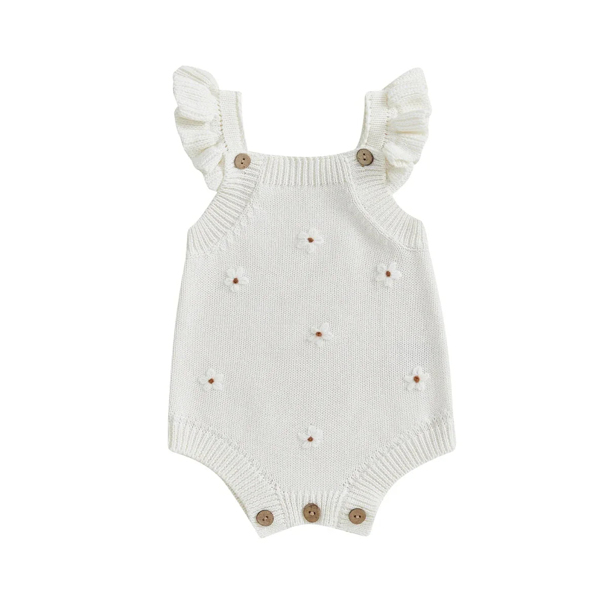 Daisy Knit Ruffle Romper - Betina Baby & Kids