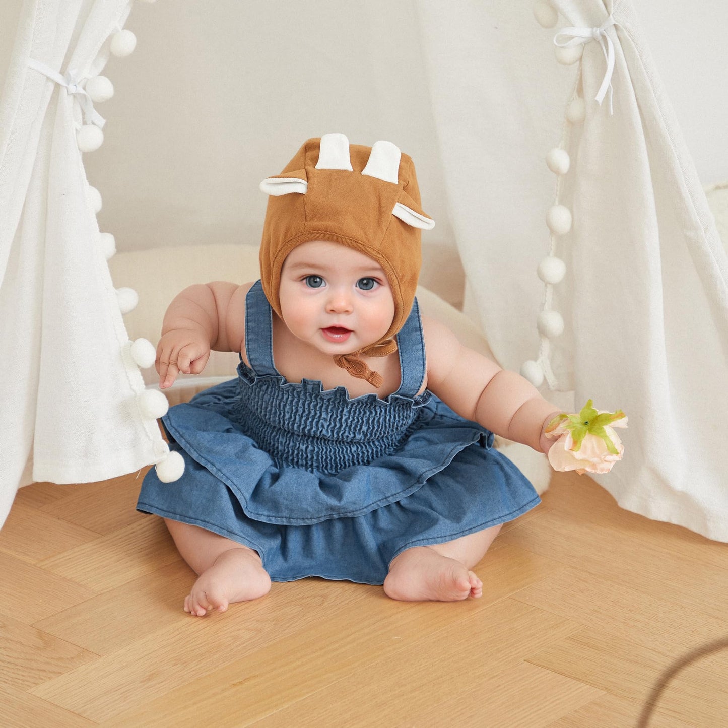 Denim Belle Ruffle Romper - Betina Baby & Kids