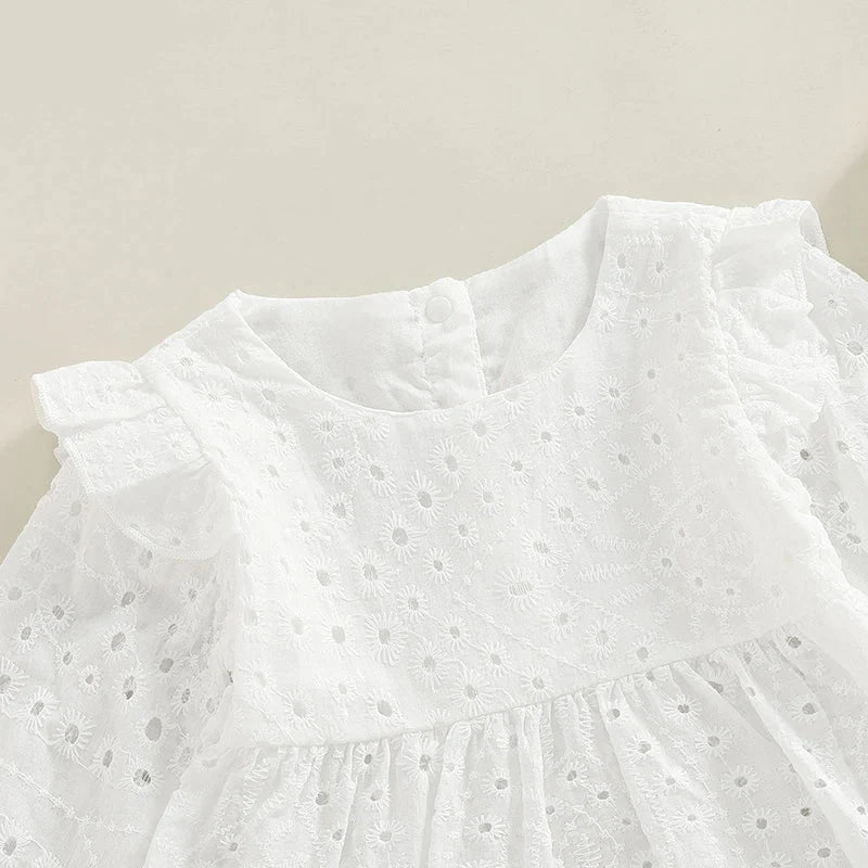 Eyelet Cotton Baby Set with Bloomers - Betina Baby & Kids