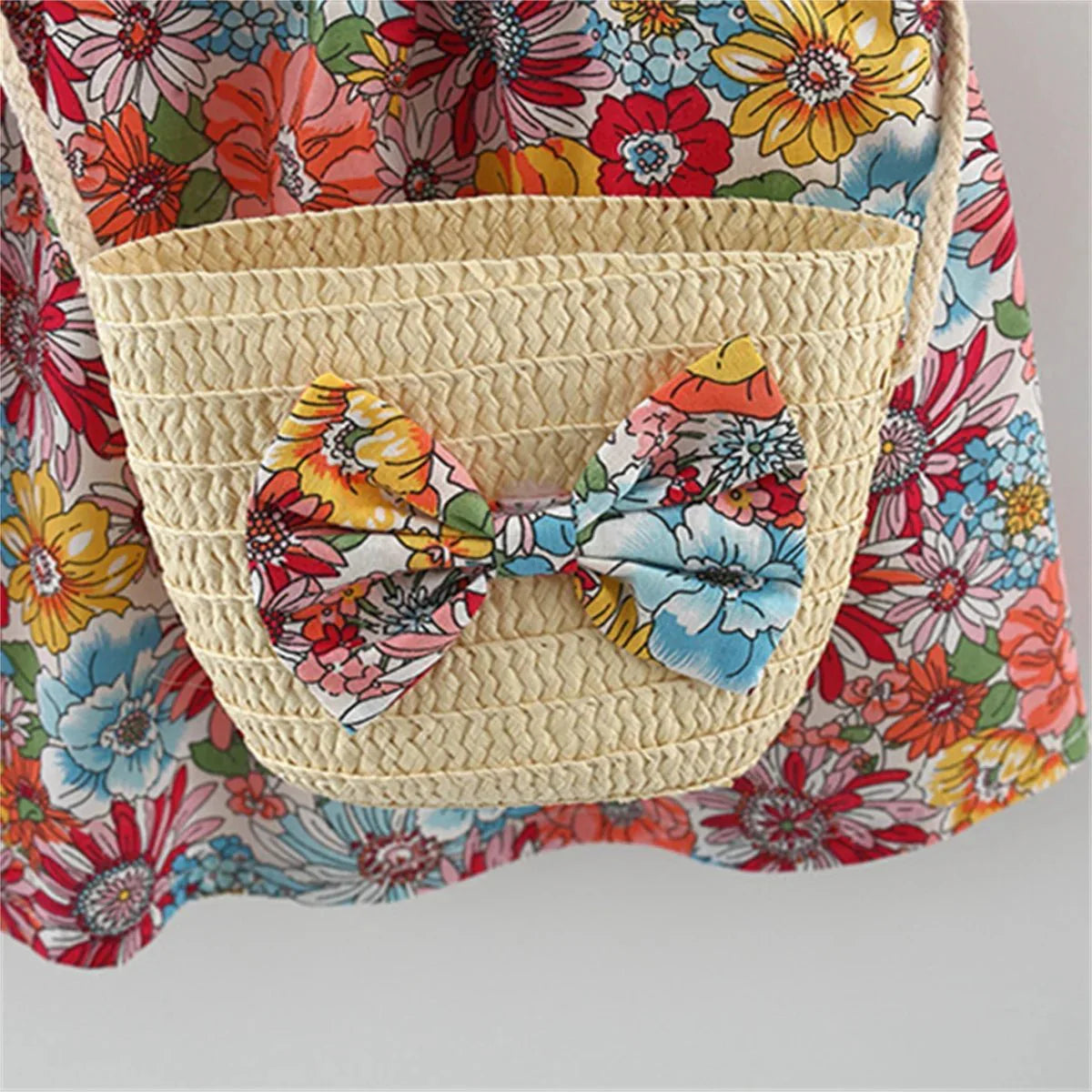 Floral Dress with Mini Bag Set - Betina Baby & Kids