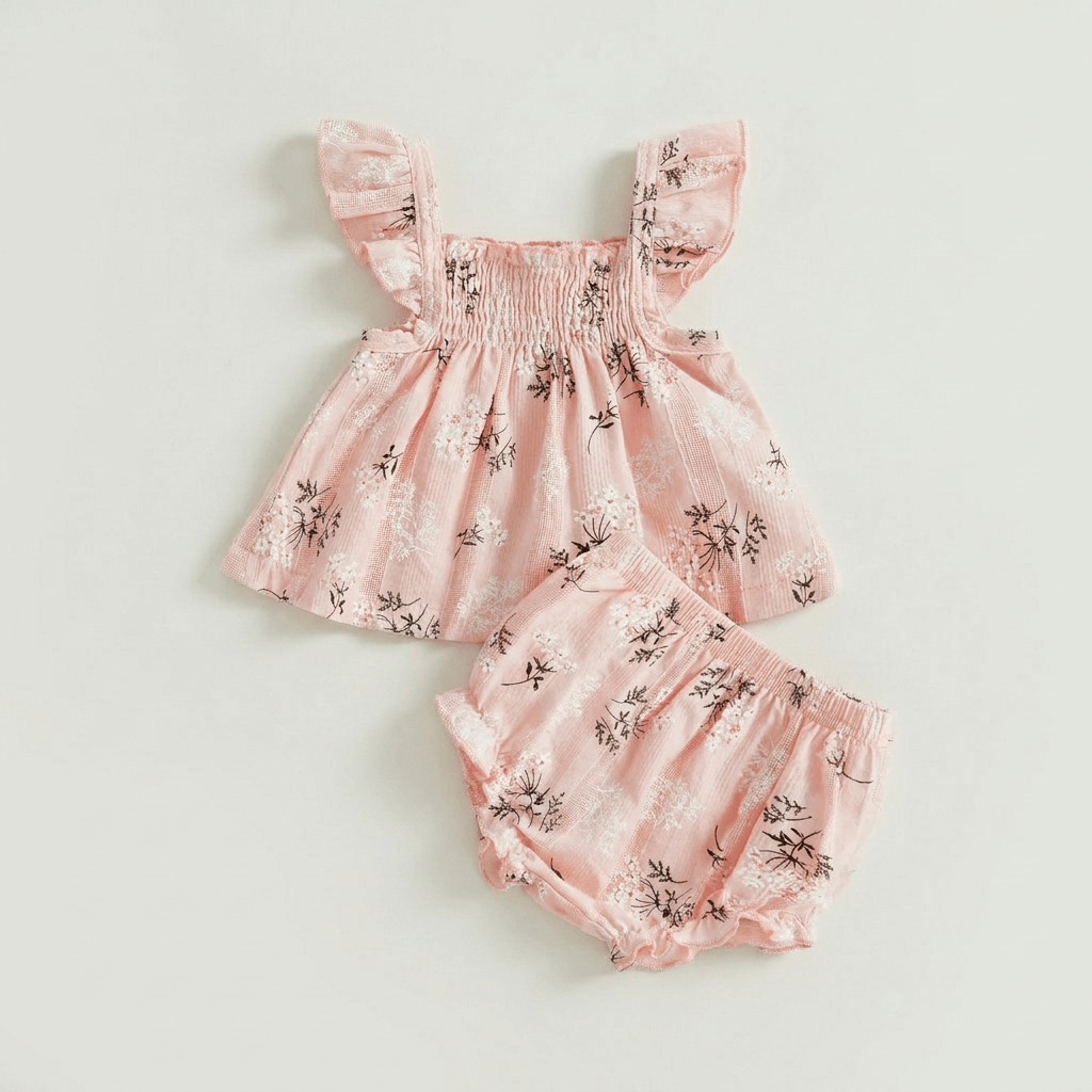 Floral Ruffle Baby Set - Betina Baby & Kids