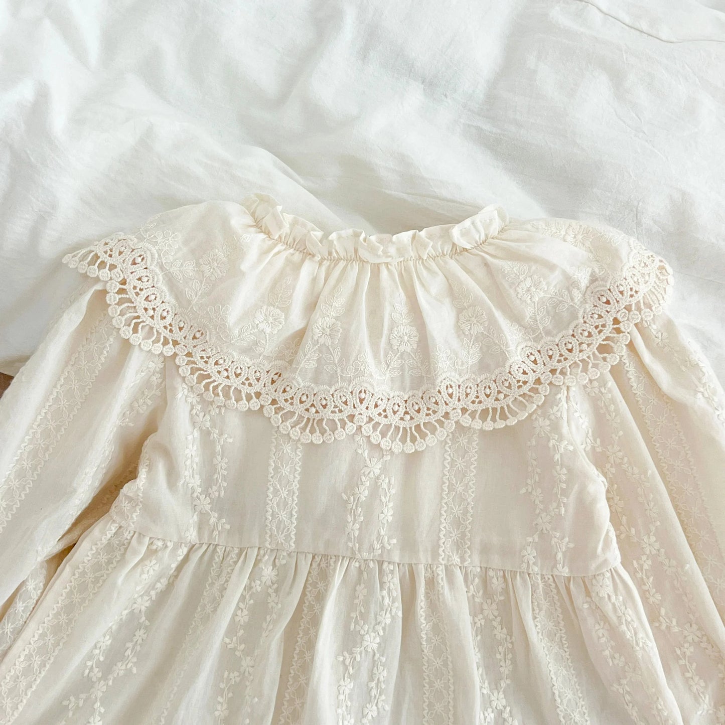 Lace Collar Baby Dress - Betina Baby & Kids