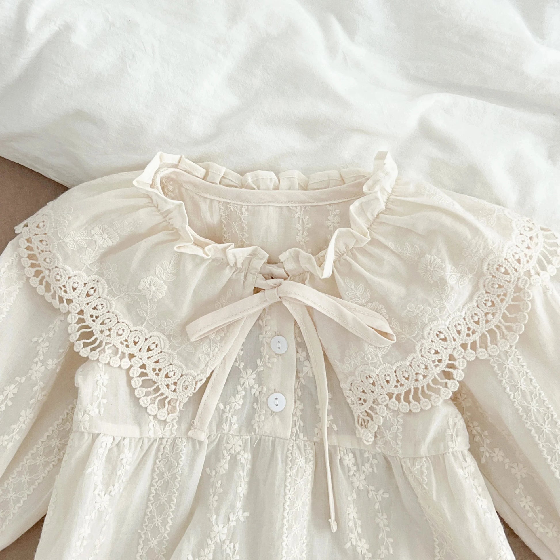 Lace Collar Baby Dress - Betina Baby & Kids