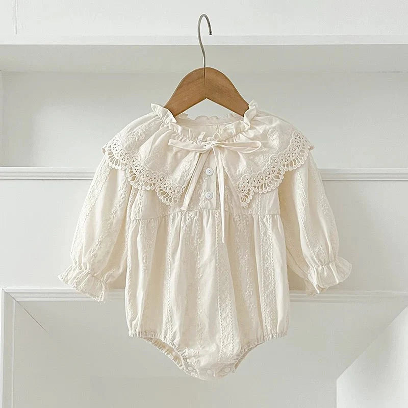 Lace Collar Baby Romper - Betina Baby & Kids