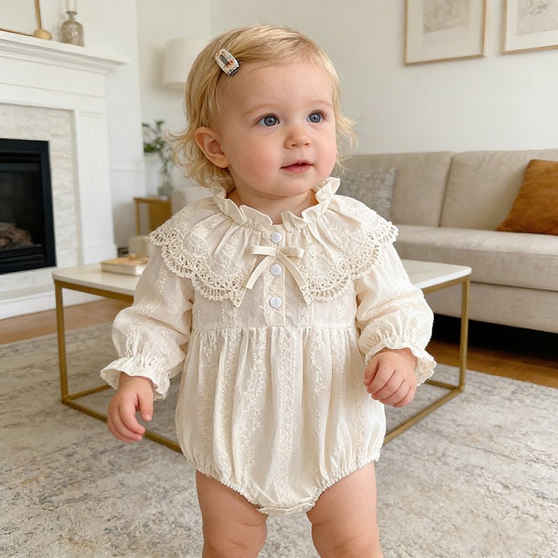Lace Collar Baby Romper - Betina Baby & Kids