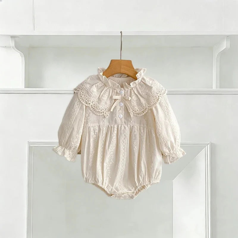 Lace Collar Baby Romper - Betina Baby & Kids