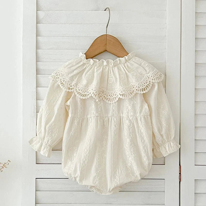 Lace Collar Baby Romper - Betina Baby & Kids