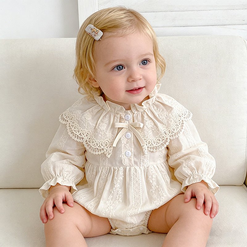 Lace Collar Baby Romper - Betina Baby & Kids