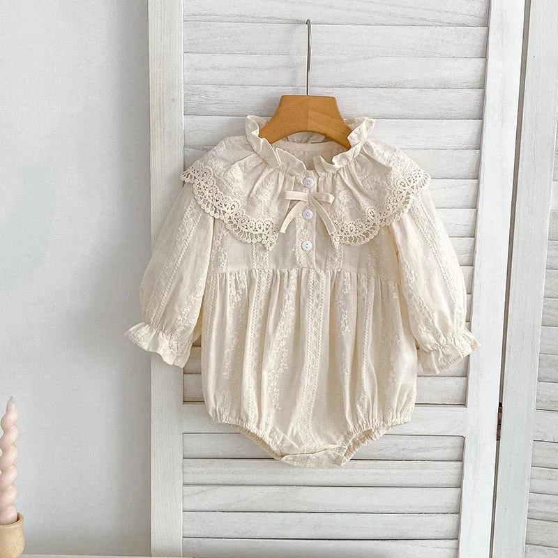 Lace Collar Baby Romper - Betina Baby & Kids