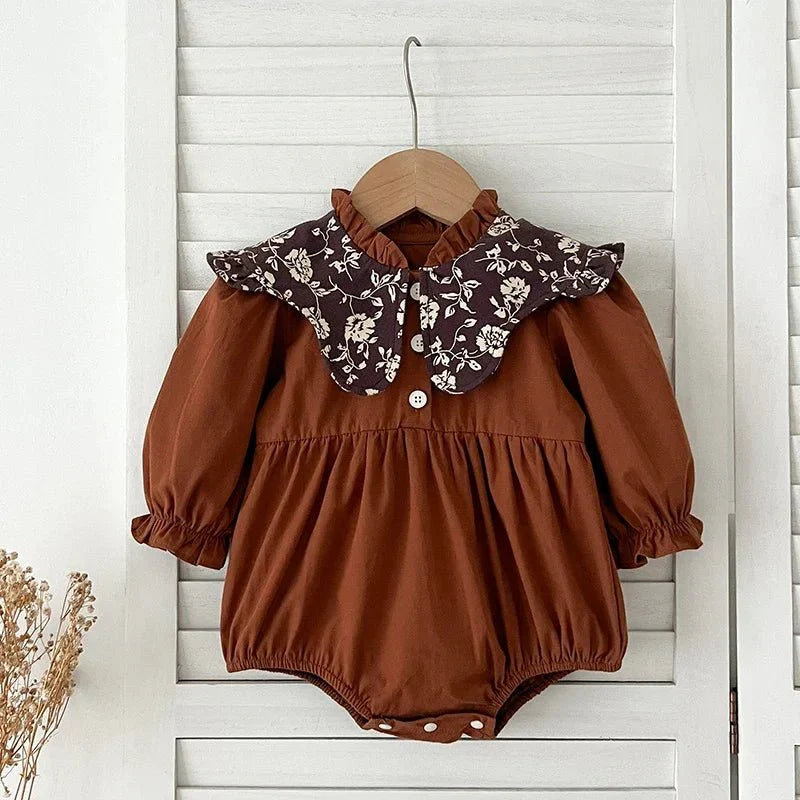 Noir Bloom Classic Romper - Betina Baby & Kids