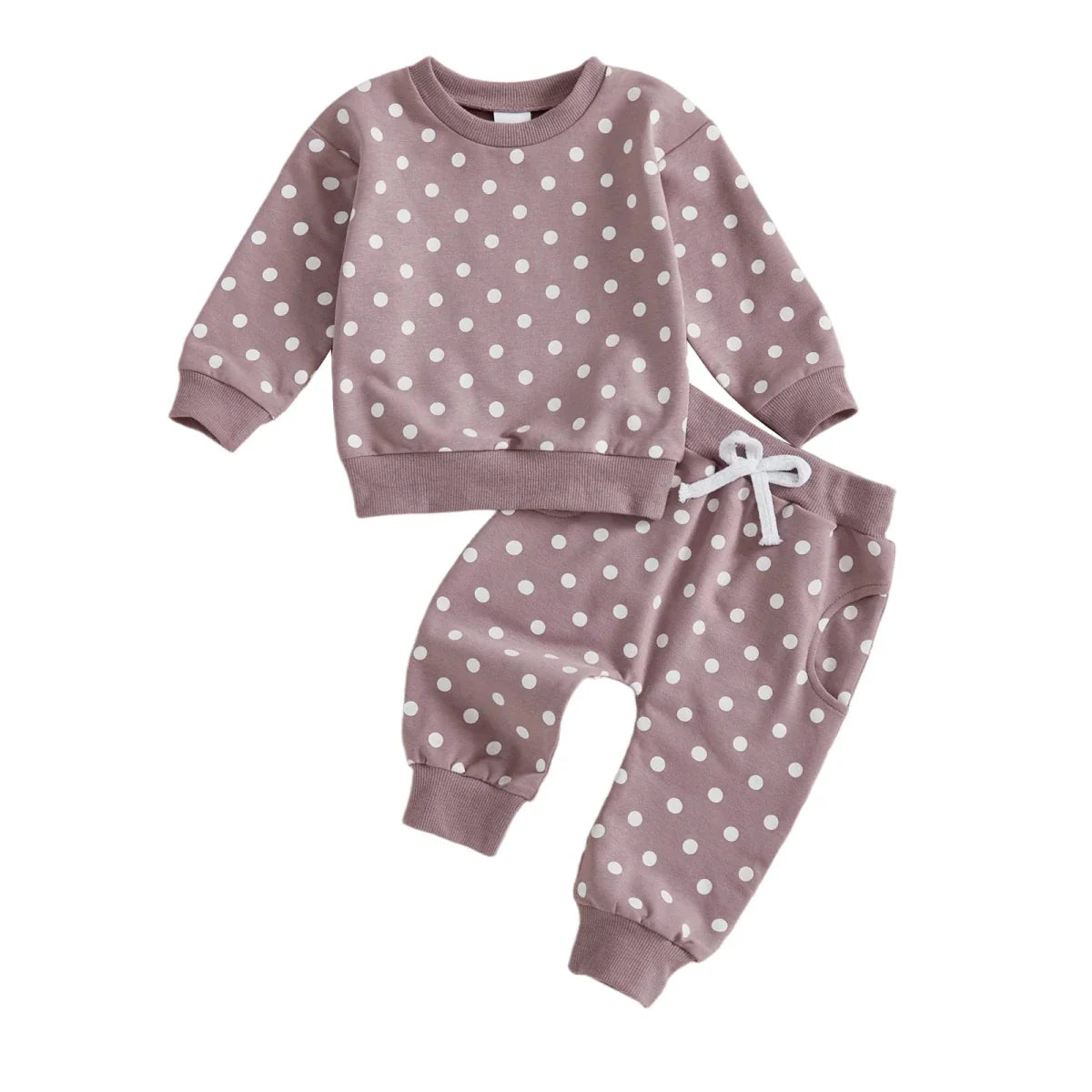 Polka Dot Sweatshirt & Jogger Set - Betina Baby & Kids