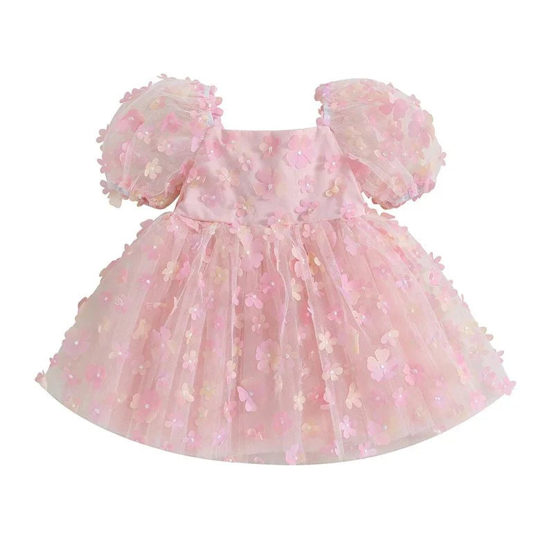 Princess Floral Tulle Dress - Betina Baby & Kids