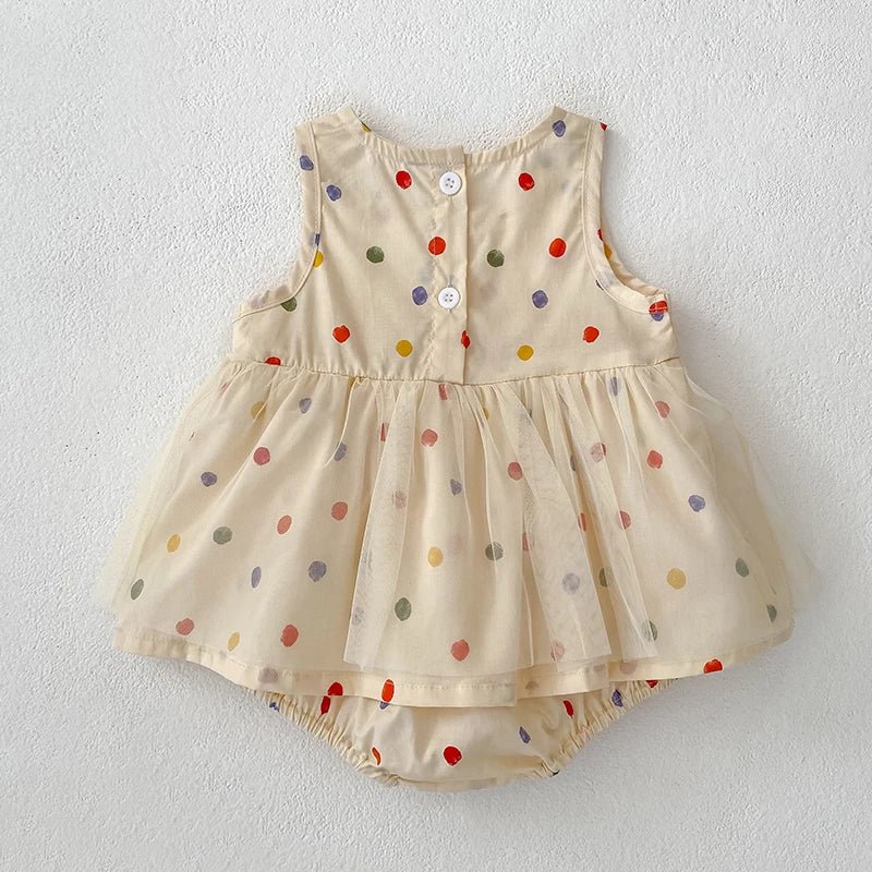 Rainbow Dot Tulle Dress - Betina Baby & Kids