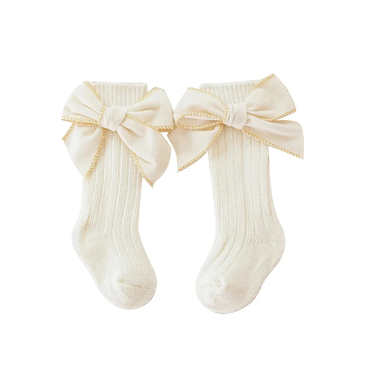 Ribbed Bow Baby Socks - Betina Baby & Kids