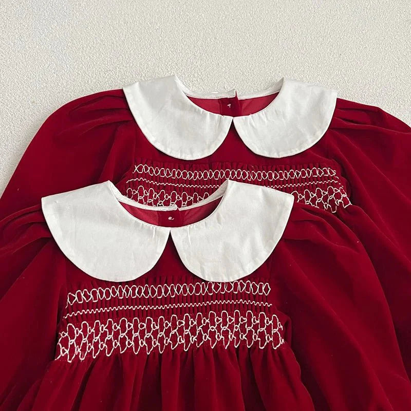 Smocked Collar Baby Dress - Betina Baby & Kids