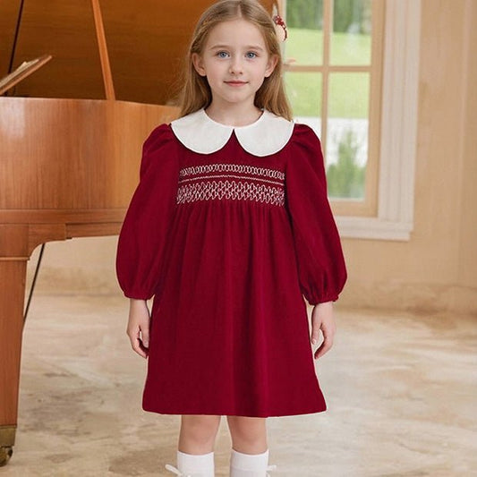 Smocked Collar Baby Dress - Betina Baby & Kids