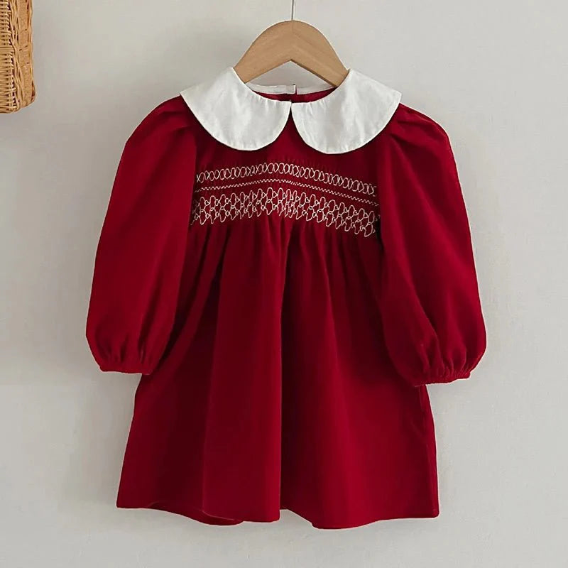 Smocked Collar Baby Dress - Betina Baby & Kids