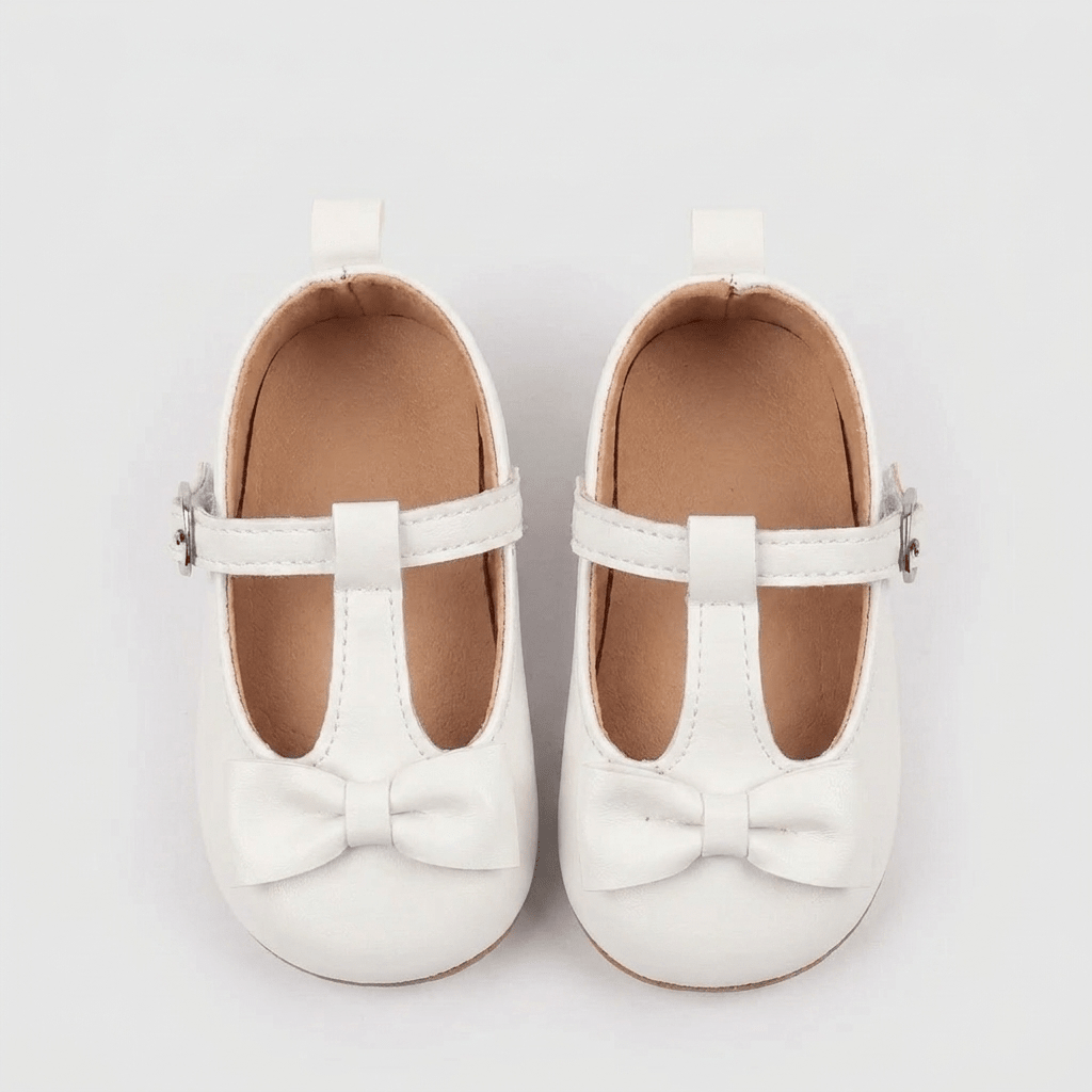 T - Strap Bow Mary Jane Baby Shoes - Betina Baby & Kids