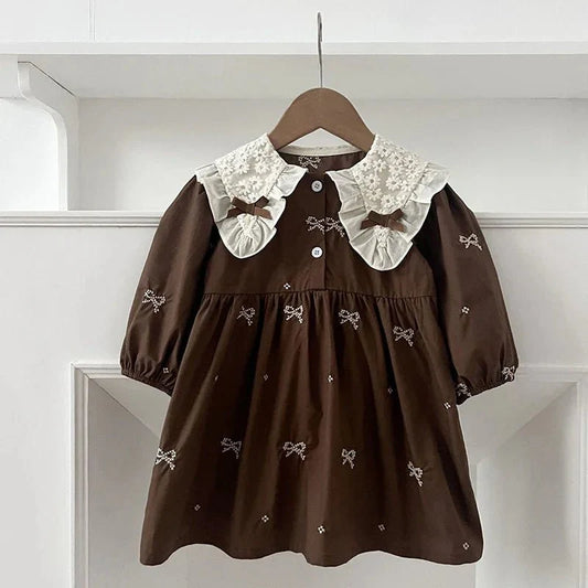 Vintage Lace Collar Baby Dress - Betina Baby & Kids