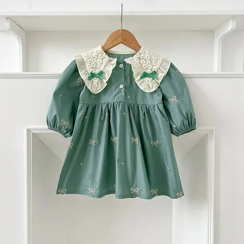 Vintage Lace Collar Baby Dress - Betina Baby & Kids