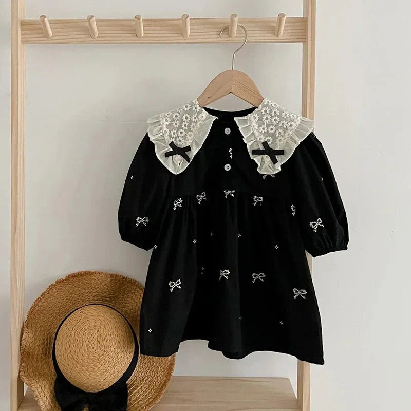 Vintage Lace Collar Baby Dress - Betina Baby & Kids