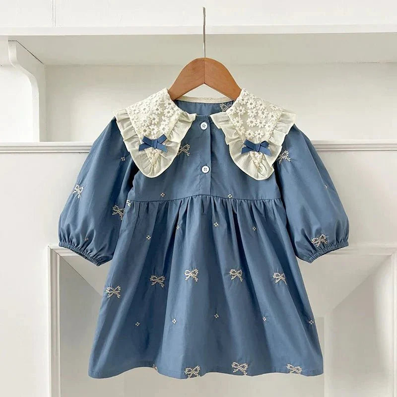 Vintage Lace Collar Baby Dress - Betina Baby & Kids