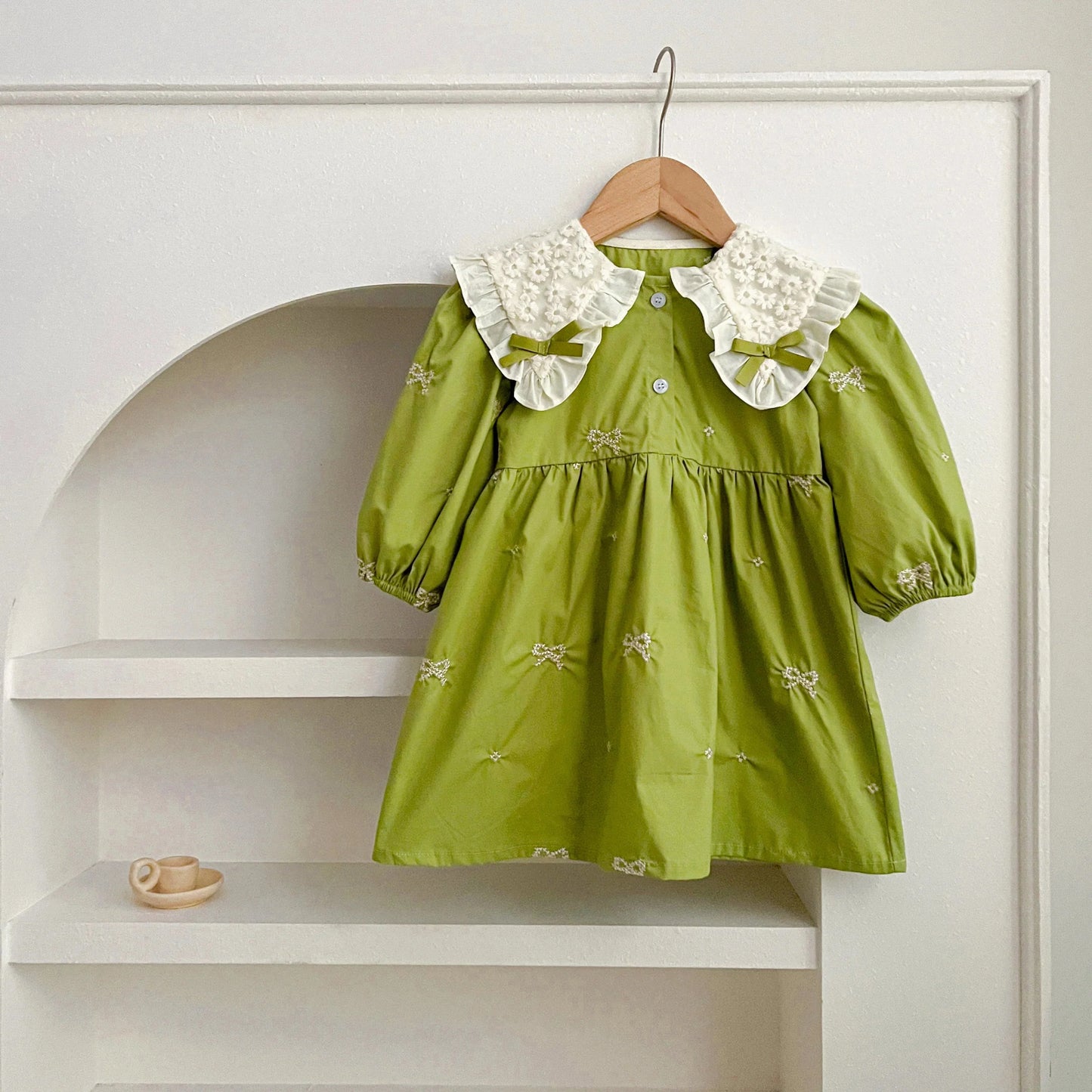 Vintage Lace Collar Baby Dress - Betina Baby & Kids