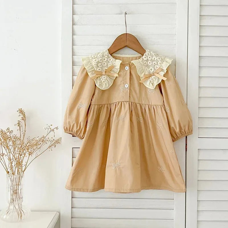 Vintage Lace Collar Baby Dress - Betina Baby & Kids