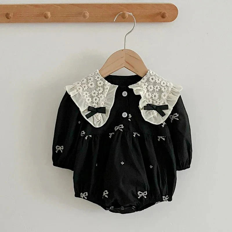 Vintage Lace Collar Baby Romper - Betina Baby & Kids